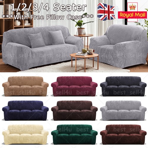 Plush sofa covers - plush,