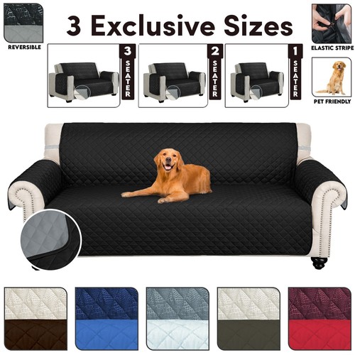 Quilted sofa slip - quilted, soft