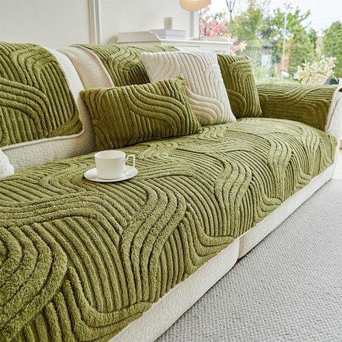 Thick plush sofa cover - sofa, 1-4