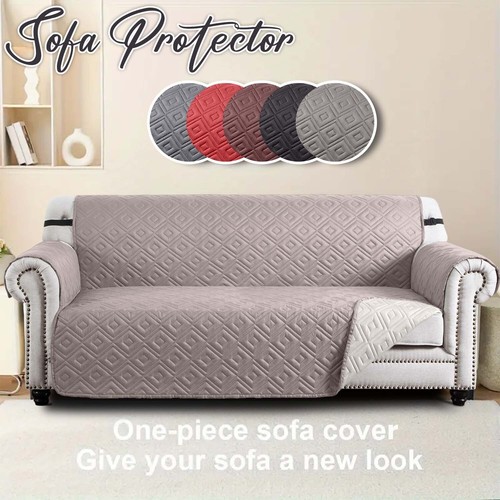 Quilted sofa cover - sofa, furniture