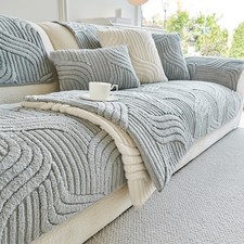 Thick Plush Sofa Cover 1-4