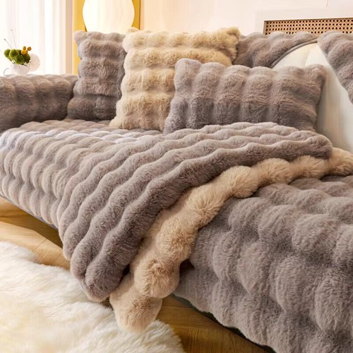 Soft sofa cover plush - cover, couch
